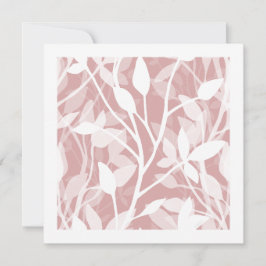 Vild trädgårdsdimma minimalistiskt botaniskt konst julkort