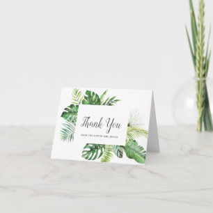 Vild Tropical Handflatan Future Mrs. Tack you Card Kort