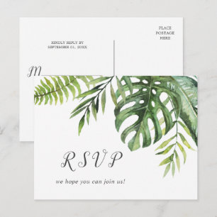 Vild Tropical Handflatan Menu Choice OSA Postcard Inbjudan Vykort