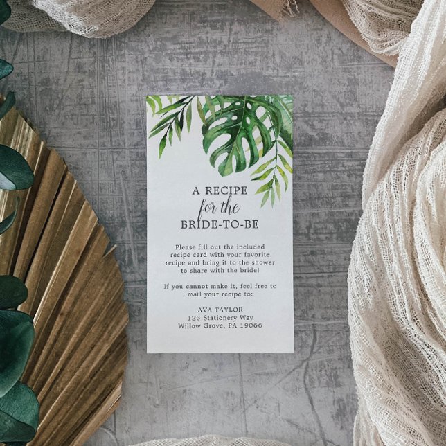 Vild Tropical Handflatan Recipe-begäran Tilläggskort (Skapare uppladdad)