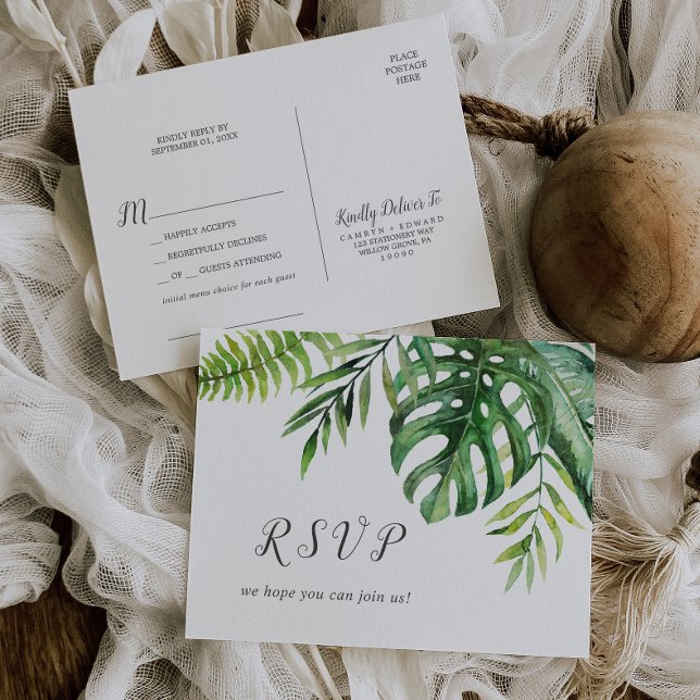 Vild Tropical Handflatan Sång Request OSA Postcard Inbjudan Vykort (Skapare uppladdad)