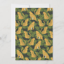 Vild Tropical Safari Leopard Jungle Handflatan Julkort