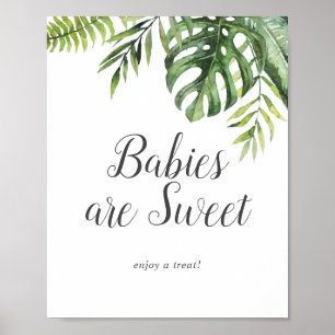 Vild Tropical Spädbarn är Sweet Enjoy Tecknet Poster