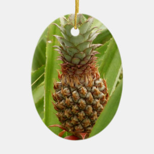 Vild Tropiska frukter av ananas Julgransprydnad Keramik