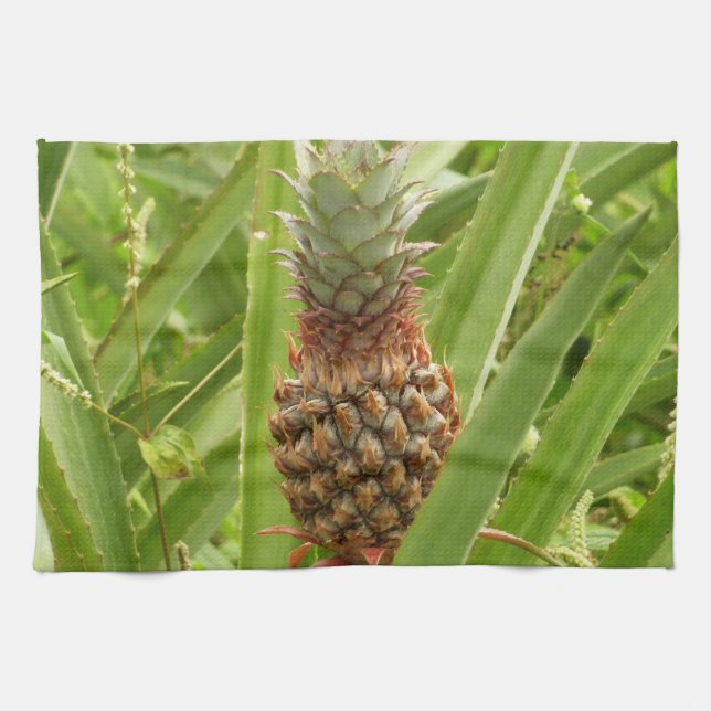 Vild Tropiska frukter av ananas Kökshandduk (Horisontell)