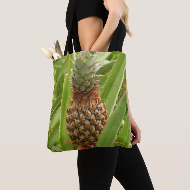 Vild Tropiska frukter av ananas Tygkasse (Närbild)