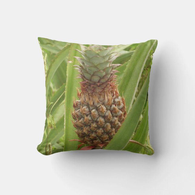 Vild Tropiska frukter av ananas Utomhuskudde (Framsida)