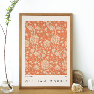 Vild Tulips Blommönster William Morris Poster