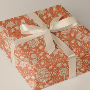 Vild Tulips Peach Background William Morris Presentpapper