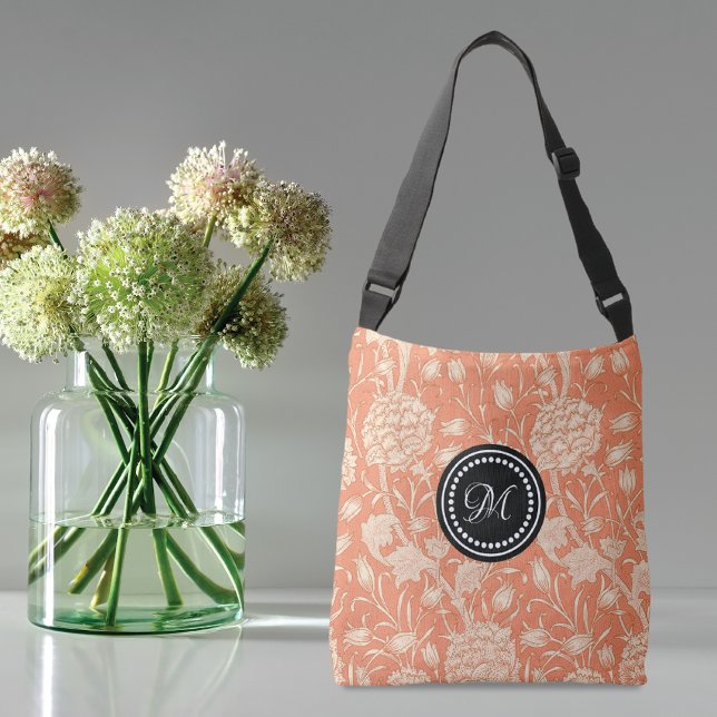 Vild Tulips William Morris Mönster Peach Axelväska (Skapare uppladdad)