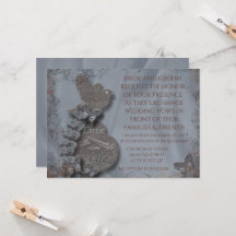 Vild Tundora bröllopsinbjudan