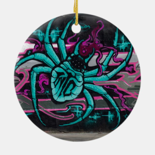 Vild Turcos Spider Julgransprydnad Keramik (Baksidan)