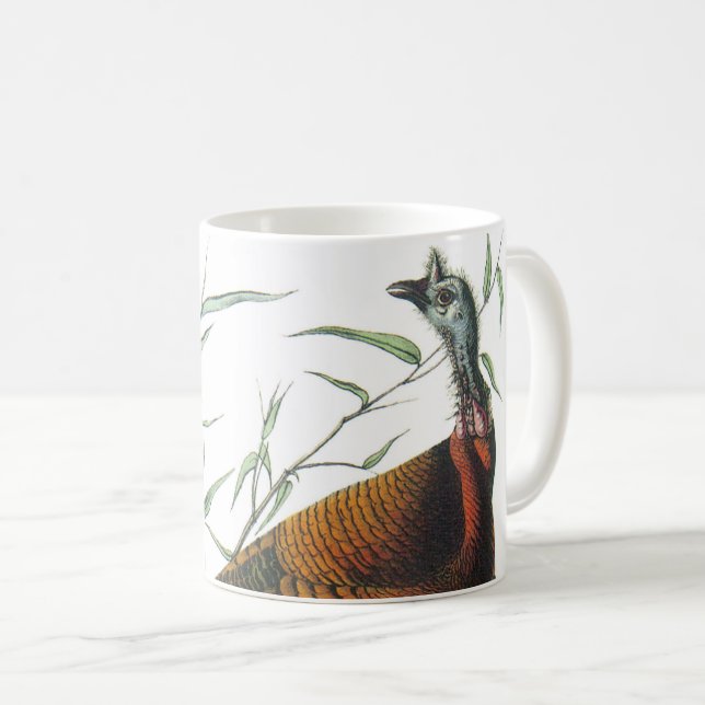 Vild Turkiet av Audubon Kaffemugg (Framsida höger)