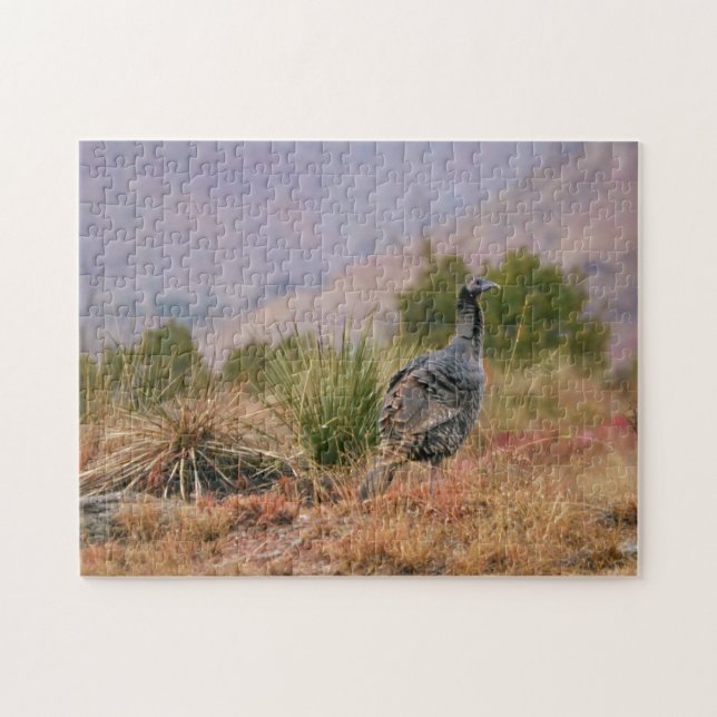 Vild Turkiet Big Bird Desert Nature Puzzle Pussel (Horisontell)