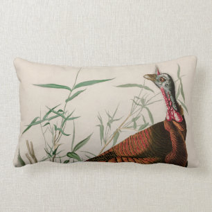 Vild Turkiet Birds of America Audubon Print Lumbarkudde