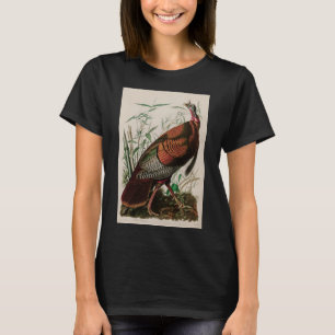 Vild Turkiet Birds of America Audubon Print T-Shir T Shirt
