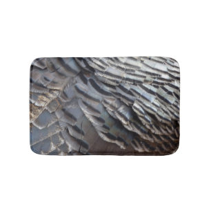 Vild Turkiet Feathers II Abstrakt Natur Design Badrumsmatta