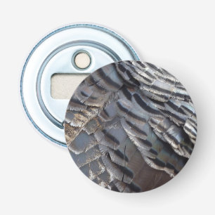 Vild Turkiet Feathers II Abstrakt Natur Design Flasköppnare