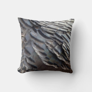Vild Turkiet Feathers II Abstrakt Natur Design Kudde