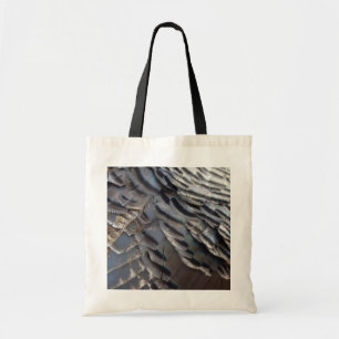 Vild Turkiet Feathers II Abstrakt Natur Design Tygkasse