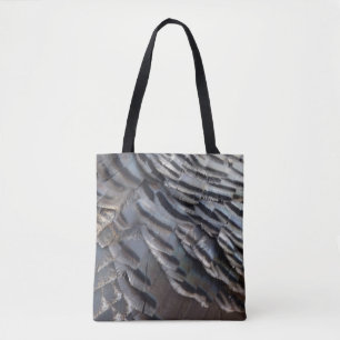 Vild Turkiet Feathers II Abstrakt Natur Design Tygkasse