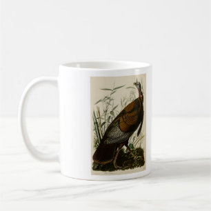 Vild Turkiet (Male) från Audubon's Birds of Americ Kaffemugg