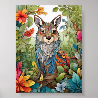 Vild Undrar: Övertoner i naturfärgning Poster