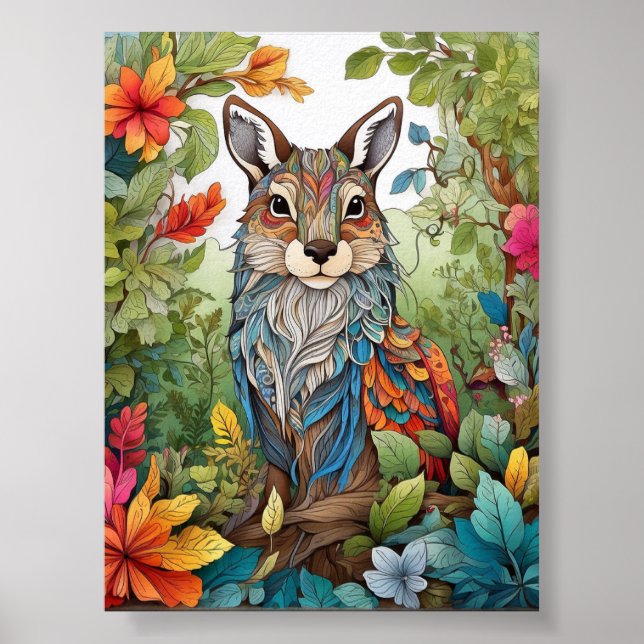 Vild Undrar: Övertoner i naturfärgning Poster (Framsidan)