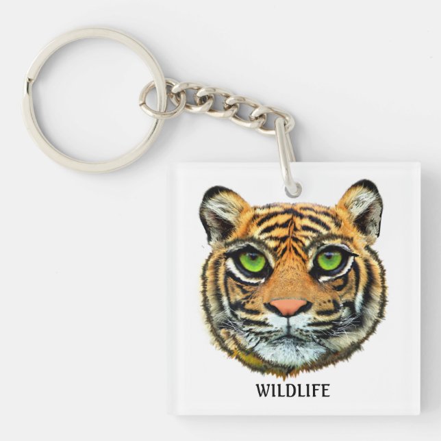 Vild Ung Tiger Ansikte & Kalligrafi (Framsidan)