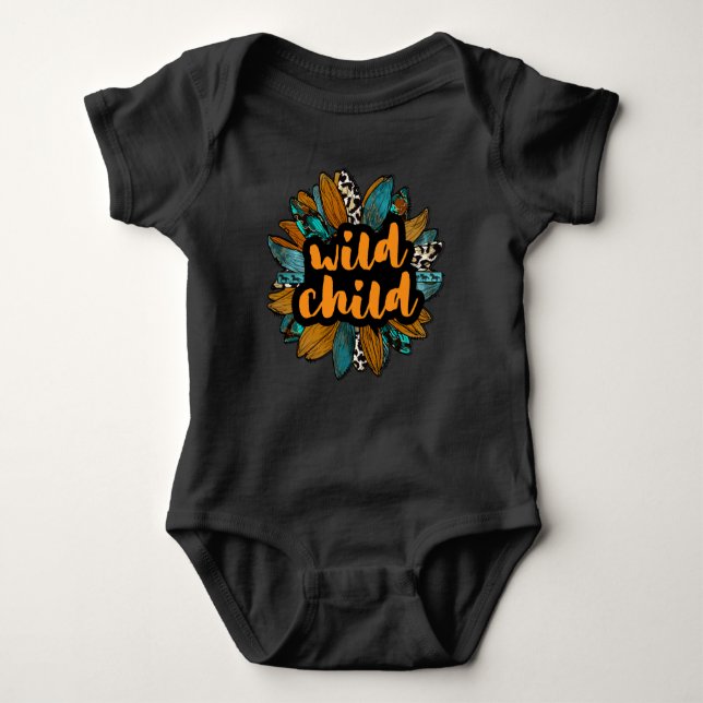 Vild unge Baby Onesie Overdel T Shirt (Framsida)