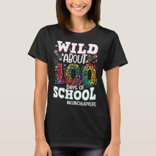 Vild ungefär 100 dagar för leopard Lunch Dam L. T Shirt