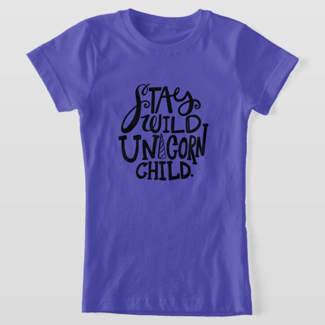 Vild unicorn kvar t shirt (Laydown)