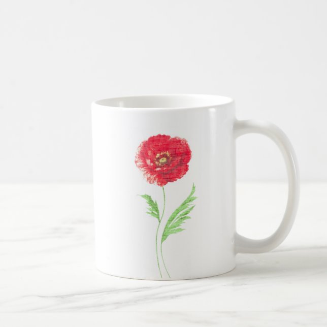 Vild vallmoblomma kaffemugg (Höger)