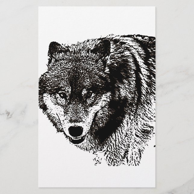Vild Varg Brevpapper (Framsida)