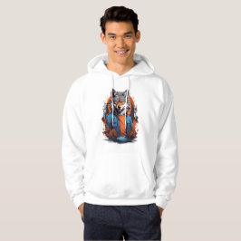 Vild Varg Djur Hoodie