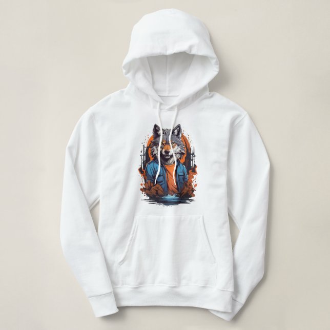 Vild Varg Djur T Shirt (Design framsida)