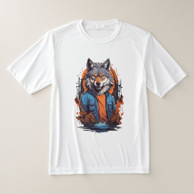 Vild Varg Djur T Shirt (Laydown)