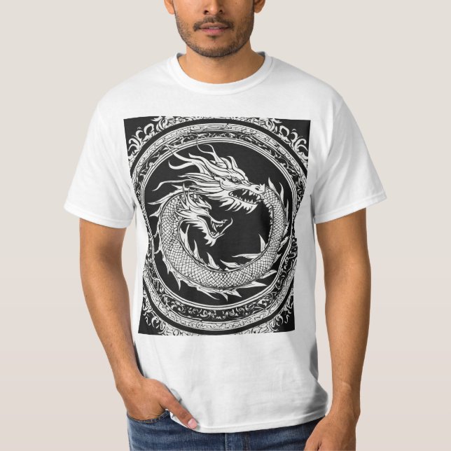 Vild Varg Graphic-dragare T Shirt (Framsida)