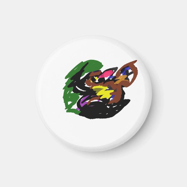Vild Varg höst  Magnet (Framsidan)