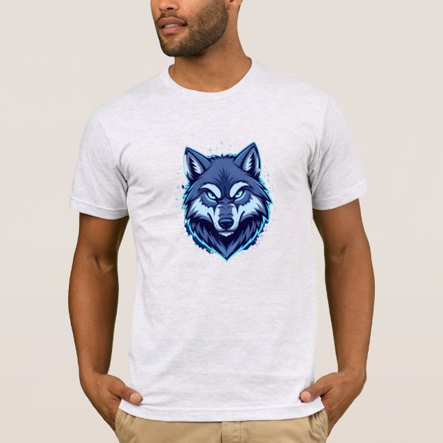 Vild Varg – Symbol för Styrka och Frihet T Shirt (Framsida)