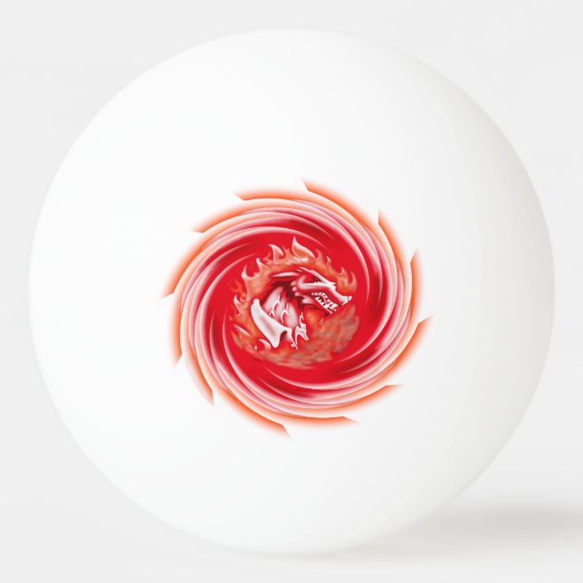 Vild Varg Whirling 1-stjärnig pong boll (Framsidan)