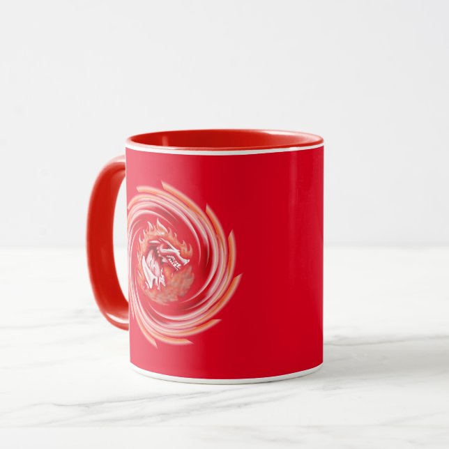 Vild Varg Whirling red combo mugg (Framsida vänster)