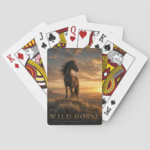 Vild Västern Häst Gräsmark DJUR Poker