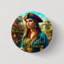 Vild, Vild Barbary Kusten - San Francisco Button Knapp
