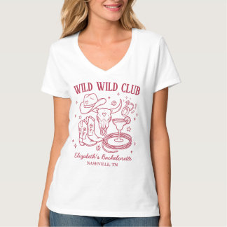 Vild Vild Fru Western Sängkammarparty T Shirt