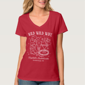 Vild Vild Hustru Western Sängkammarparty T Shirt