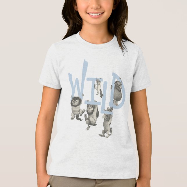 VILD | Vilda saker och Max - Blå T Shirt (Framsida)