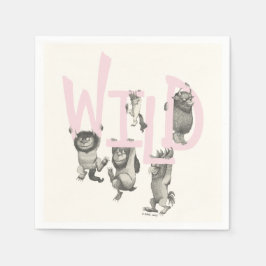VILD | Vilda saker och Max - Rosa Pappersservett
