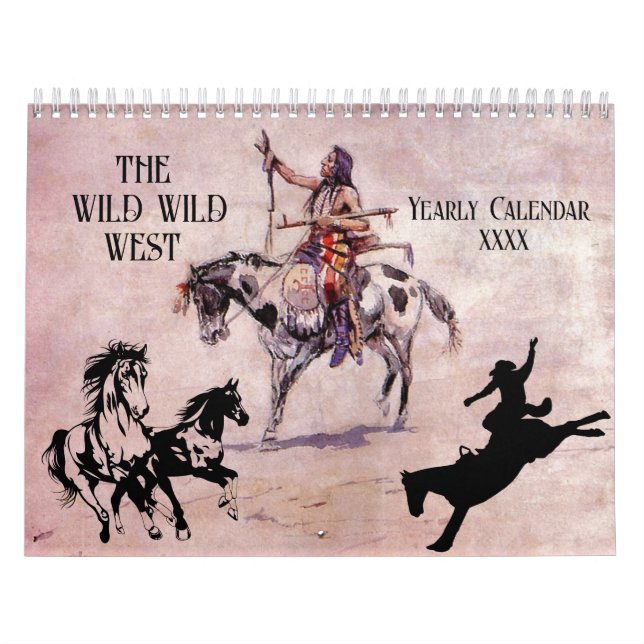 VILD VILDA WESTERN Cowboys Indians Southwest | Kalender (Omslag)