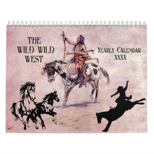 VILD VILDA WESTERN Cowboys Indians Southwest Kalender